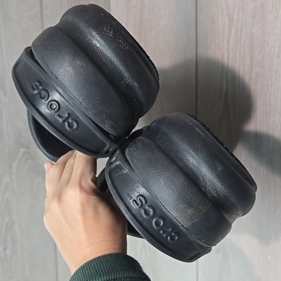 Crocs Men's Black Outdoor Rubber Clogs Shoes Sz 13 - Picture 5 of 11